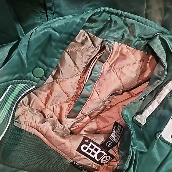 10.Deep Varsity style Money coat soft as silk Designer brand - Picture 6 of 7